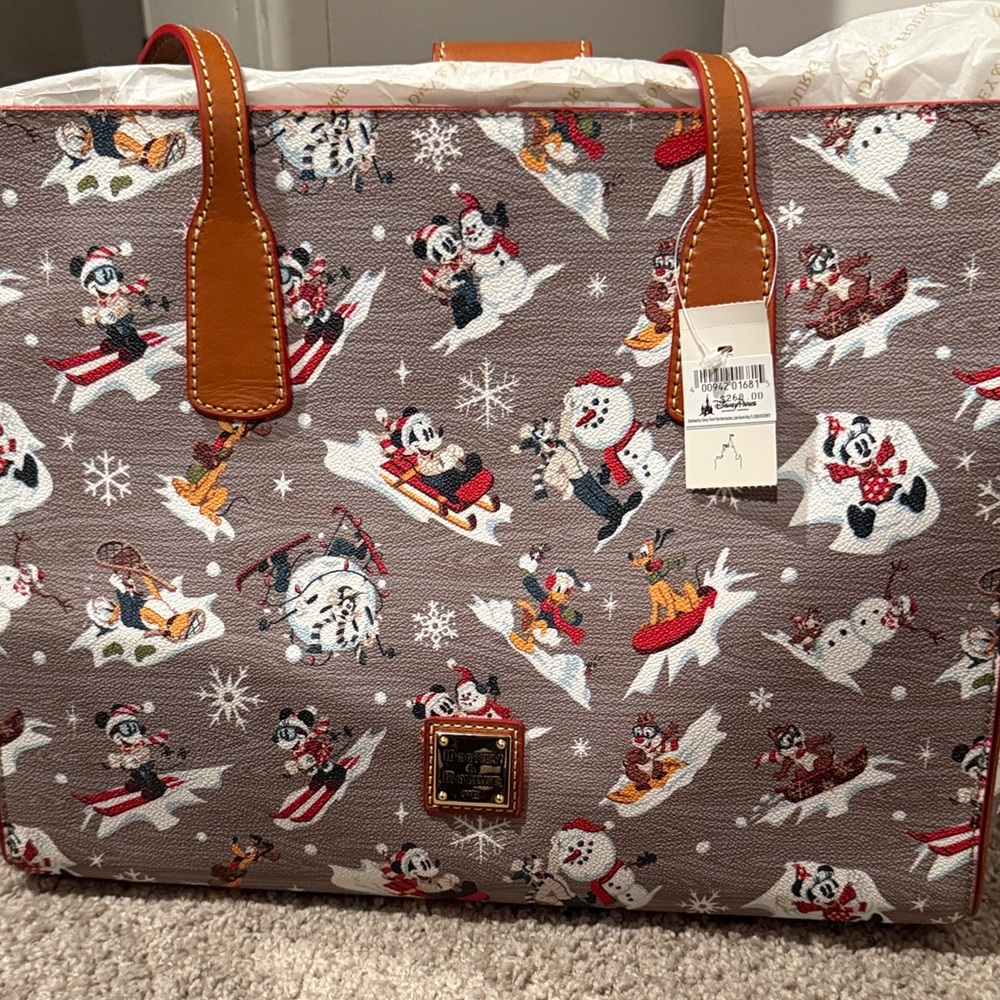 Dooney & Bourke Disney Festive Brown Tote